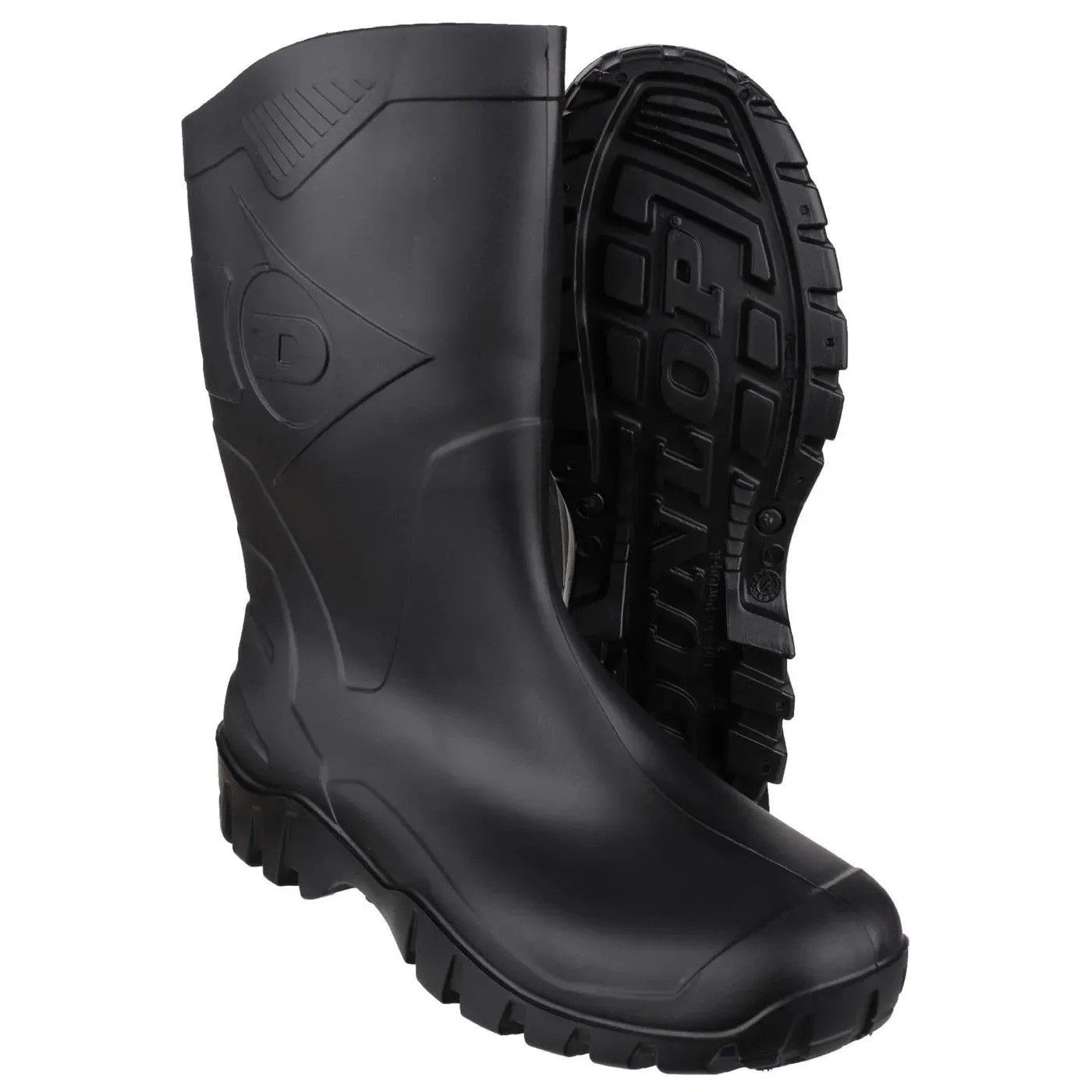 Bottes en caoutchouc Dee de Dunlop pour homme, à large ajustement, longueur mollet