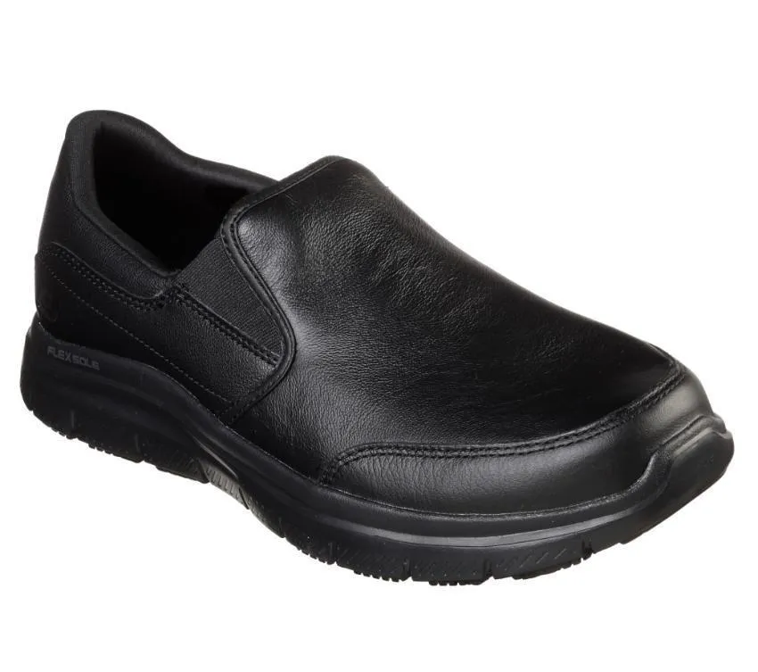Chaussures de marche Skechers Work 77071 Bronwood pour homme à largeur large