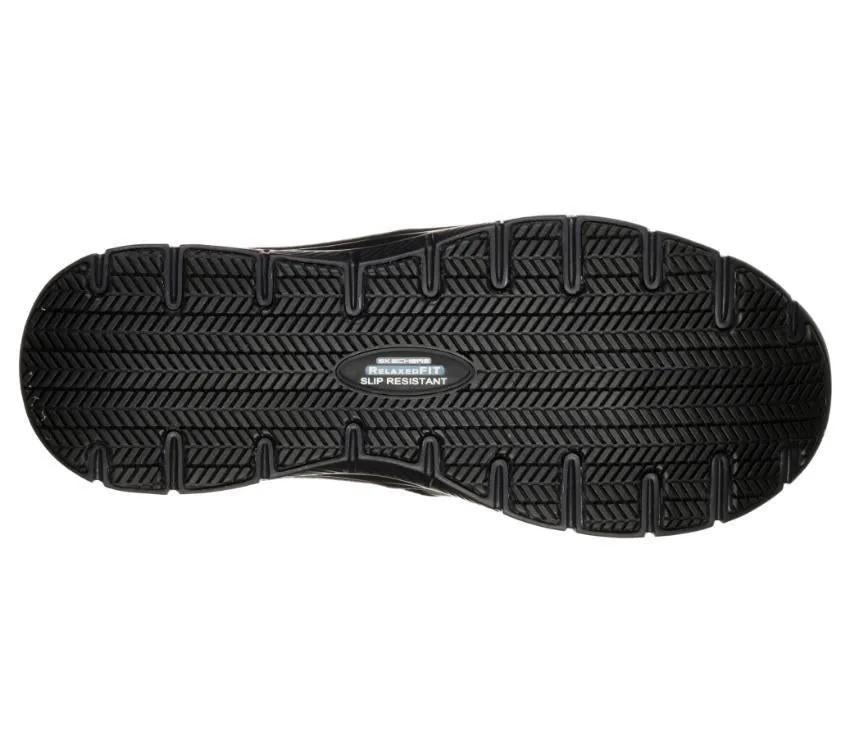 Chaussures de marche Skechers Work 77071 Bronwood pour homme à largeur large