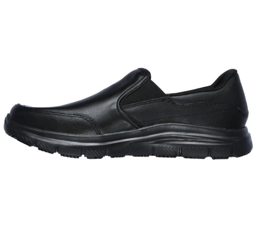 Chaussures de marche Skechers Work 77071 Bronwood pour homme à largeur large