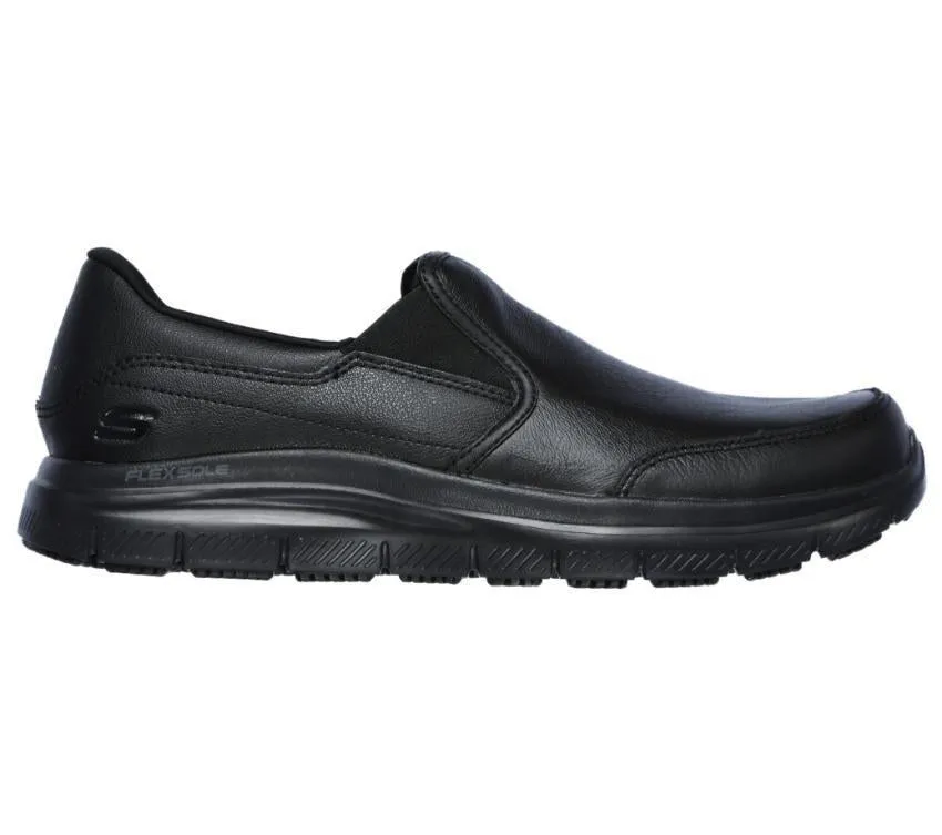 Chaussures de marche Skechers Work 77071 Bronwood pour homme à largeur large