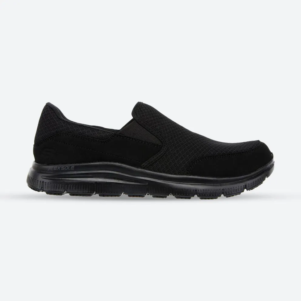 Chaussures de marche à enfiler Skechers Work Flex Advantage 77048 McAllen pour homme à large ajustement