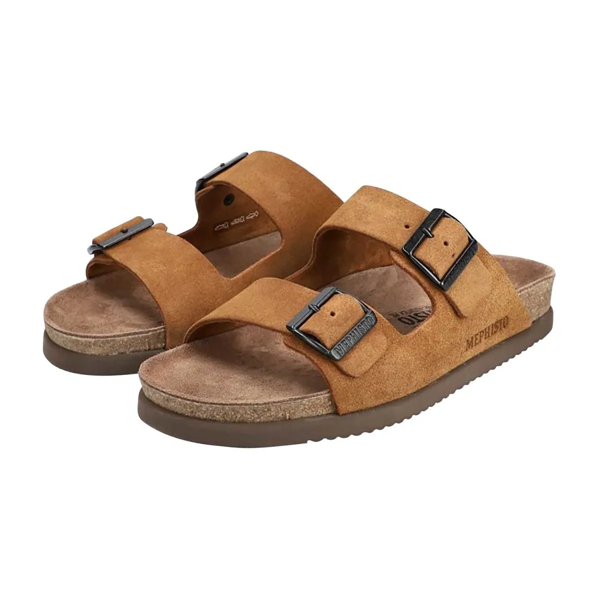 Mephisto Hommes Nerio Tabac Sable Suède