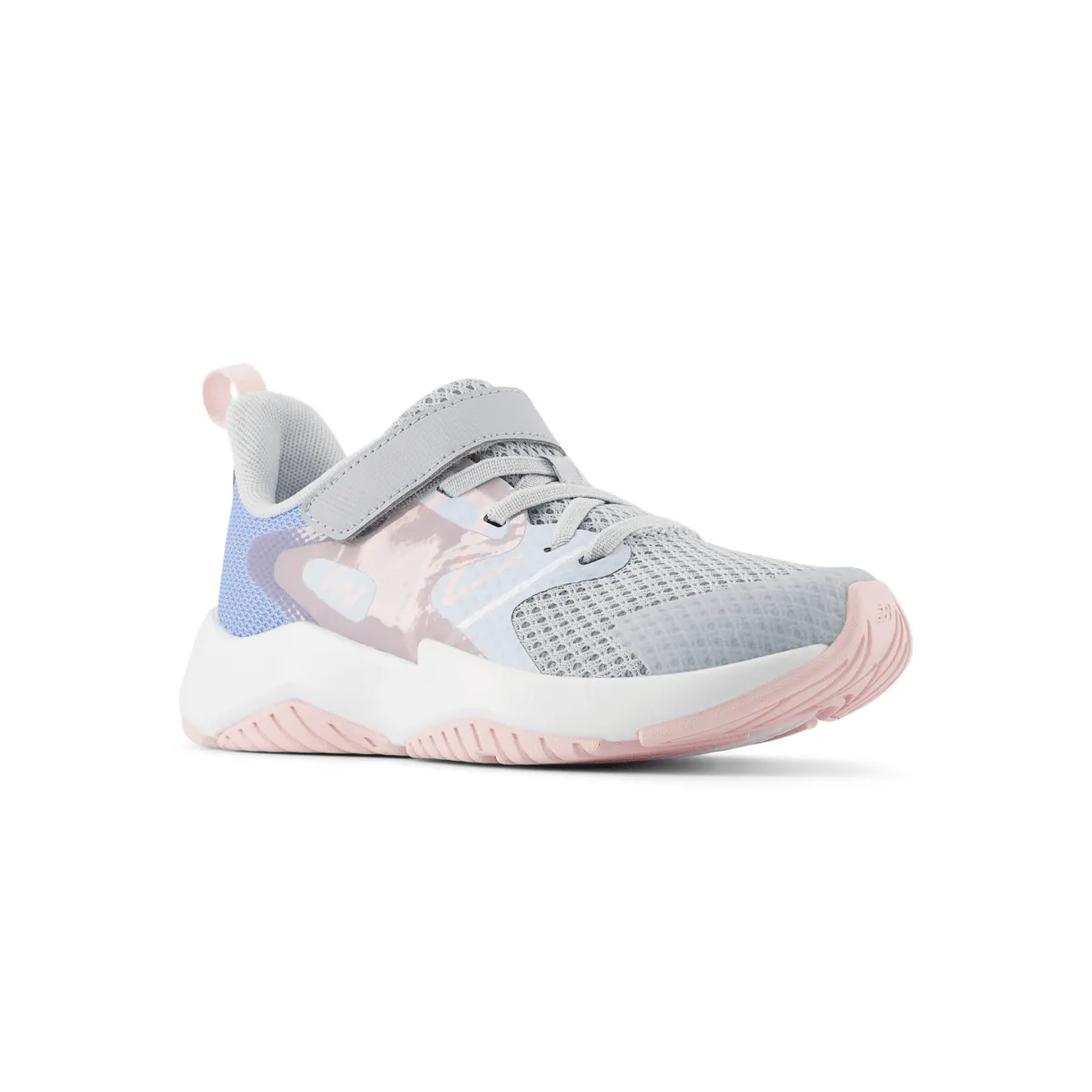 New Balance Enfant (Préscolaire) Rave Run v2 YTRAVAG2 Bleu Ciel Clair/Granite/Rose Sucré