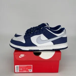 NIKE DUNK LOW DEEP ROYAL FOOTBALL GREY SIZE 12 DV0833-401