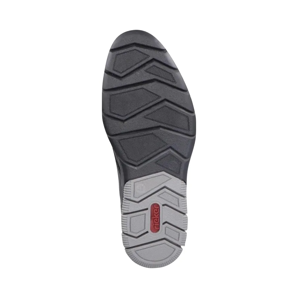 Rieker Chaussure Homme Dustin 50 Perforée en Noir