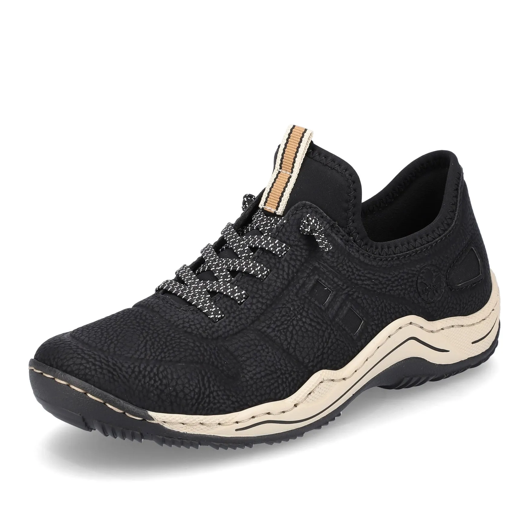 Rieker Chaussures L0563-00 Noir Lacets Élastiques
