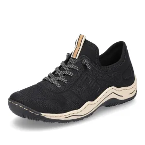 Rieker Shoes L0563-00 Black Bungee Lace
