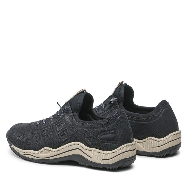 Rieker Chaussures L0563-00 Noir Lacets Élastiques