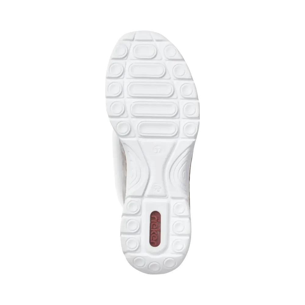 Rieker Chaussures de Sport Femme Nikita K6 à Fermeture Éclair Latérale en Gris