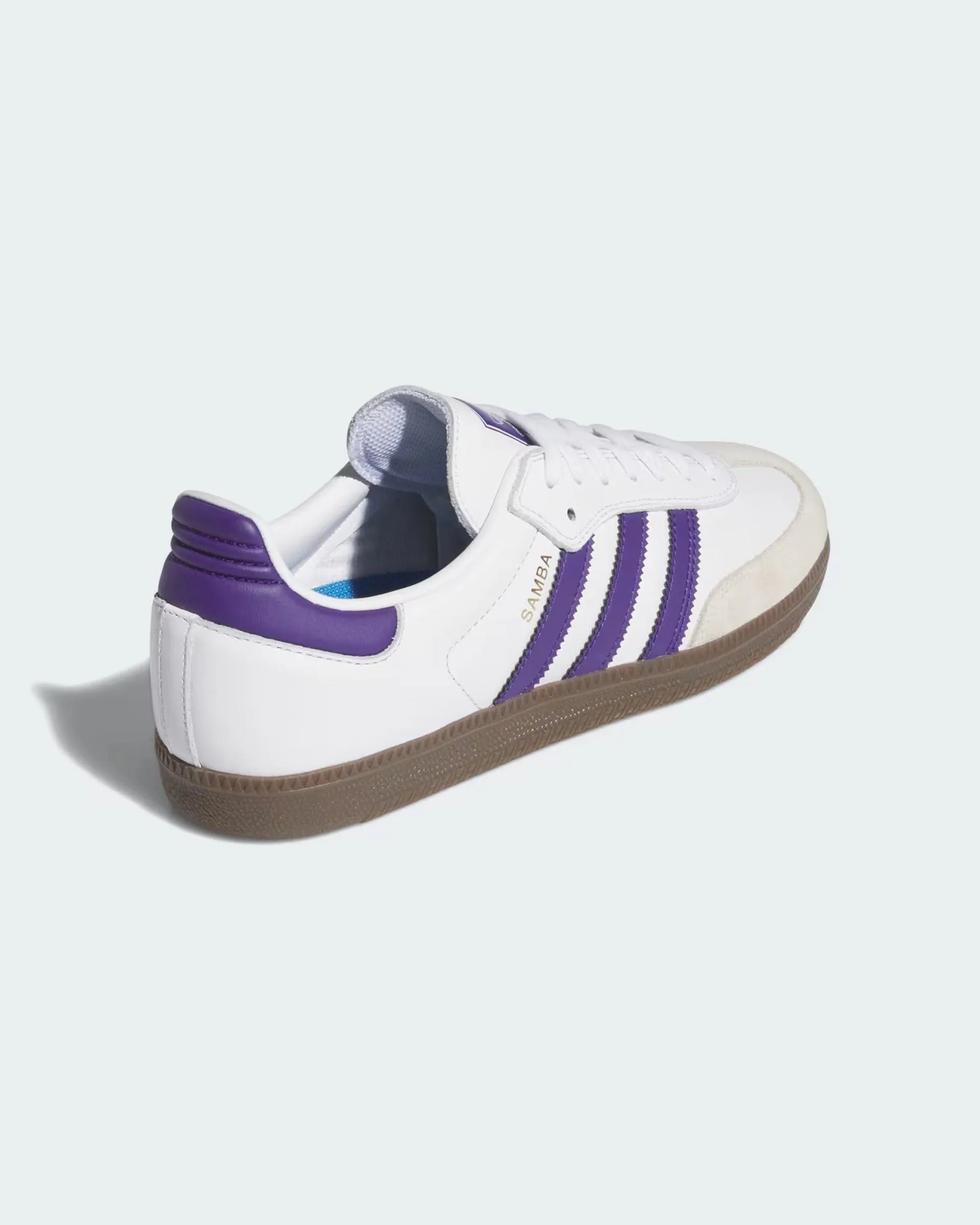 Chaussures Samba ADV - Blanc nuage / Violet universitaire / Or métallique