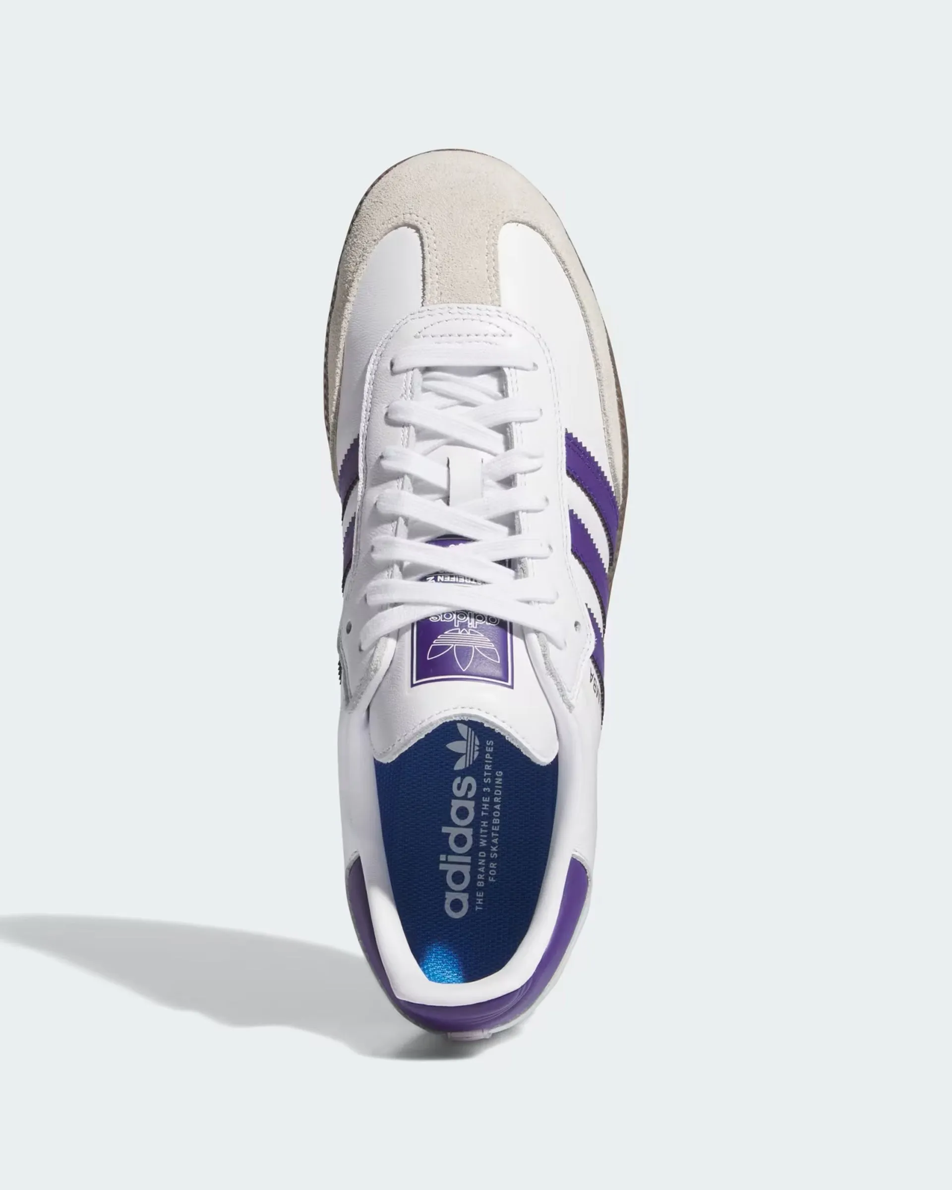 Chaussures Samba ADV - Blanc nuage / Violet universitaire / Or métallique
