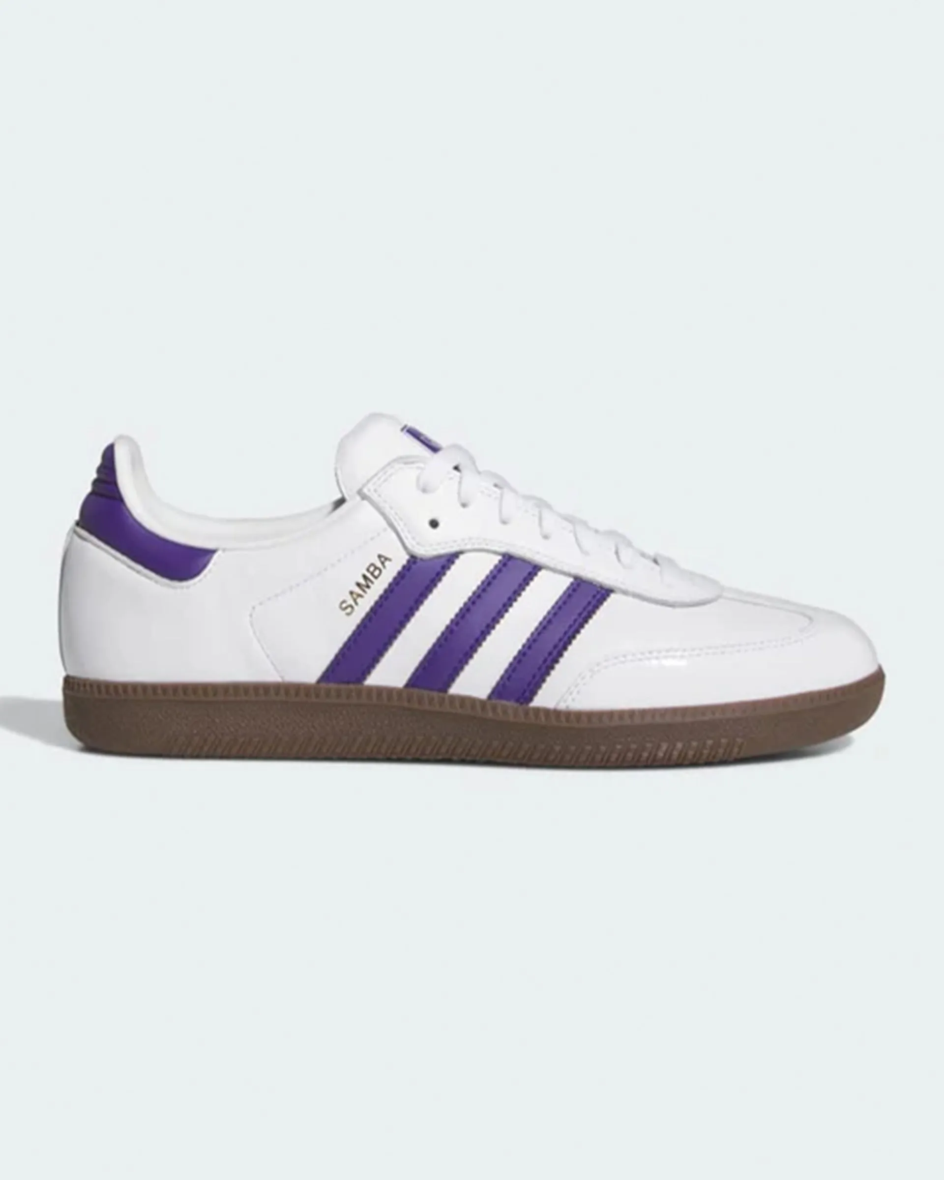 Chaussures Samba ADV - Blanc nuage / Violet universitaire / Or métallique
