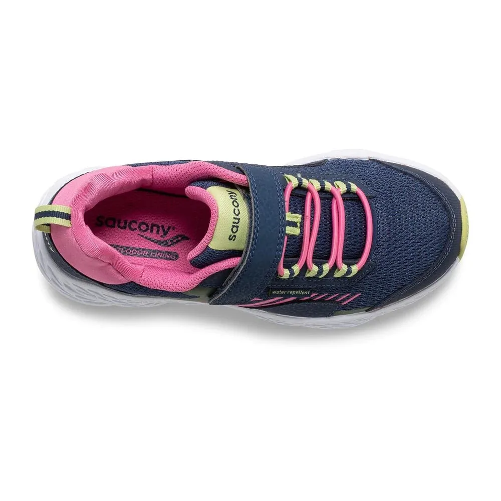 Chaussures Saucony Wind Shield A/C Marine/Vert/Rose M (Taille 10.5c-4Y)
