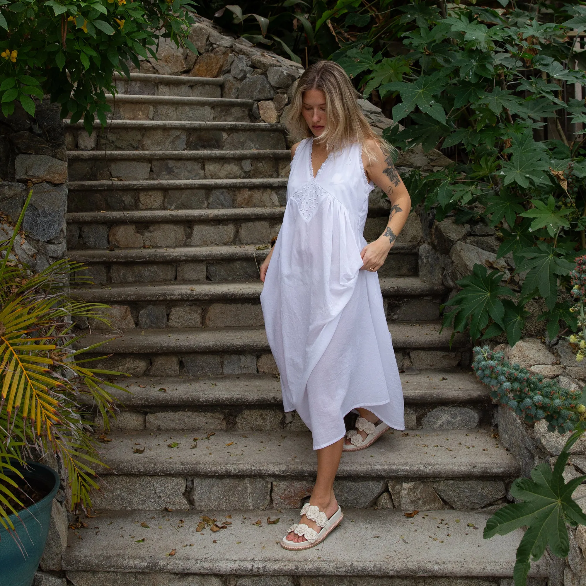 SANDALES SHERLA BLANCHE RAFFIA