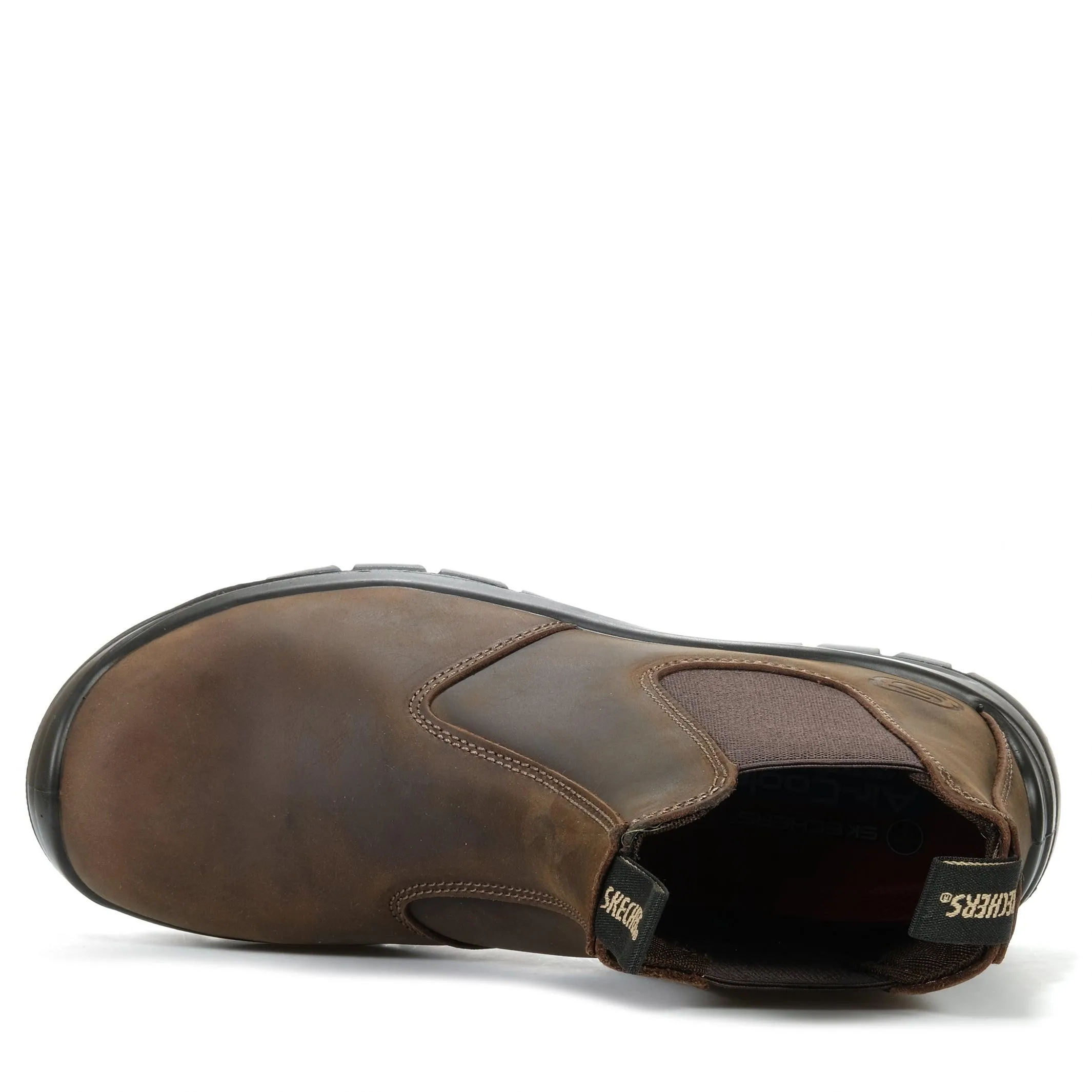 Skechers SKX Work Trophus - Chaussures à embout composite Gidian en marron foncé_Skechers