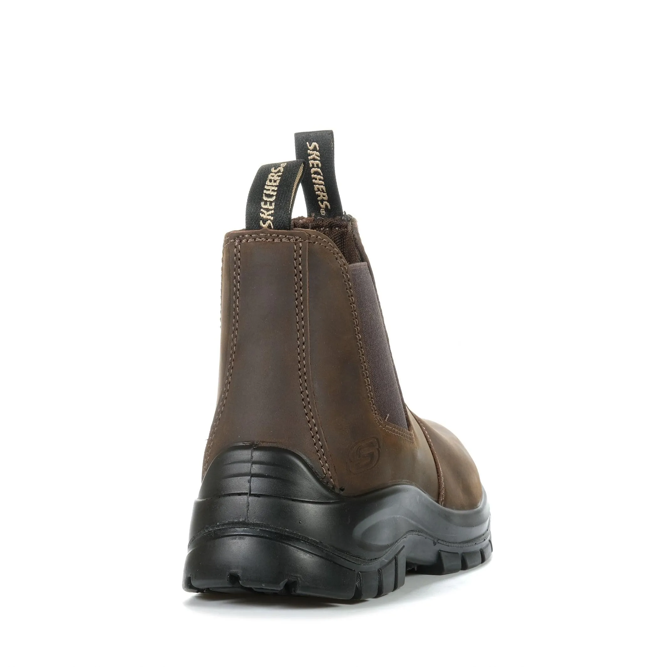 Skechers SKX Work Trophus - Chaussures à embout composite Gidian en marron foncé_Skechers