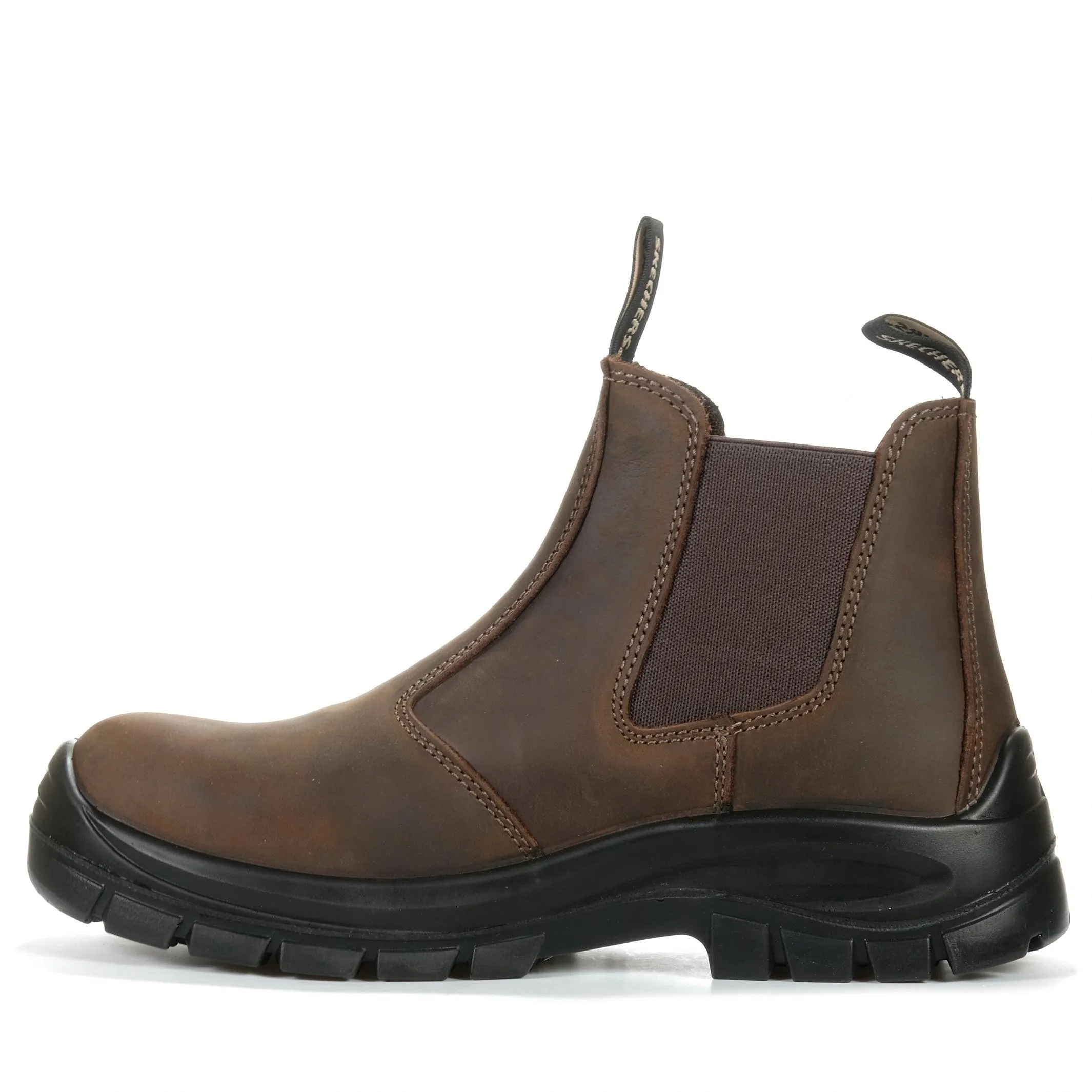 Skechers SKX Work Trophus - Chaussures à embout composite Gidian en marron foncé_Skechers