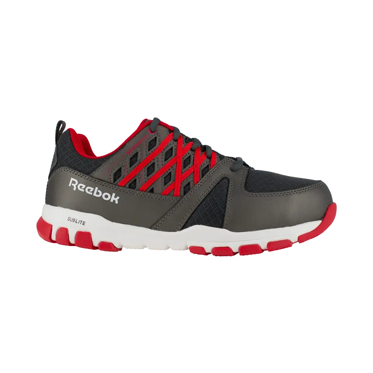 Chaussure de travail sportive à embout d'acier Sublite Noir/Rouge