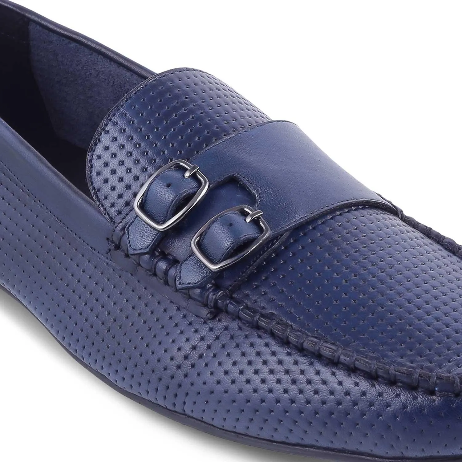 Les Chaussures Double Monk pour Homme Yosa Blue Tresmode