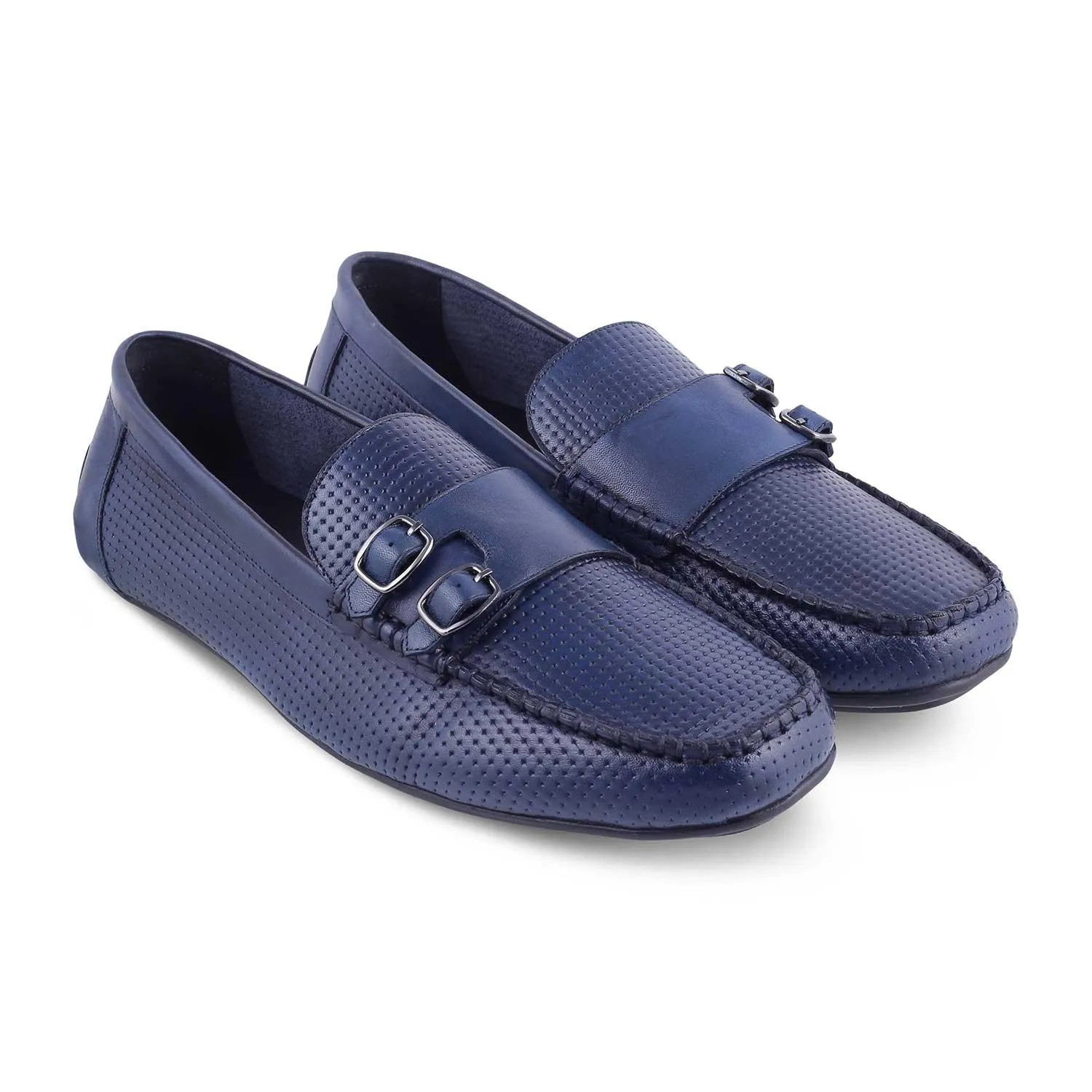Les Chaussures Double Monk pour Homme Yosa Blue Tresmode
