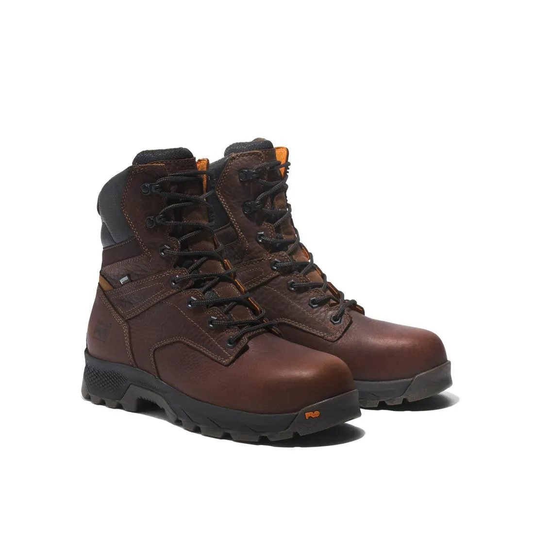Botte de travail imperméable Titan Ev 8 pouces à embout composite marron