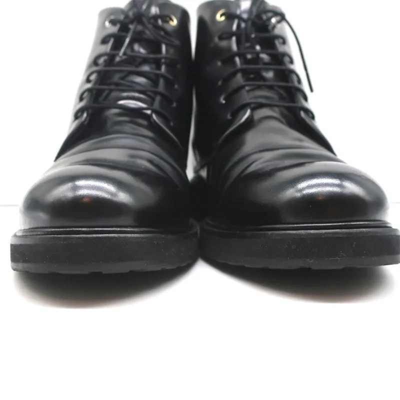 WANT Les Essentiels Bottes Derby Menara en Cuir Noir Taille 41 Bottes à Cheville à Semelle Compensée