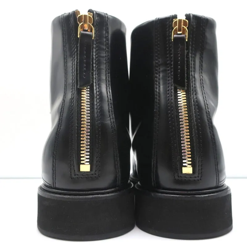 WANT Les Essentiels Bottes Derby Menara en Cuir Noir Taille 41 Bottes à Cheville à Semelle Compensée