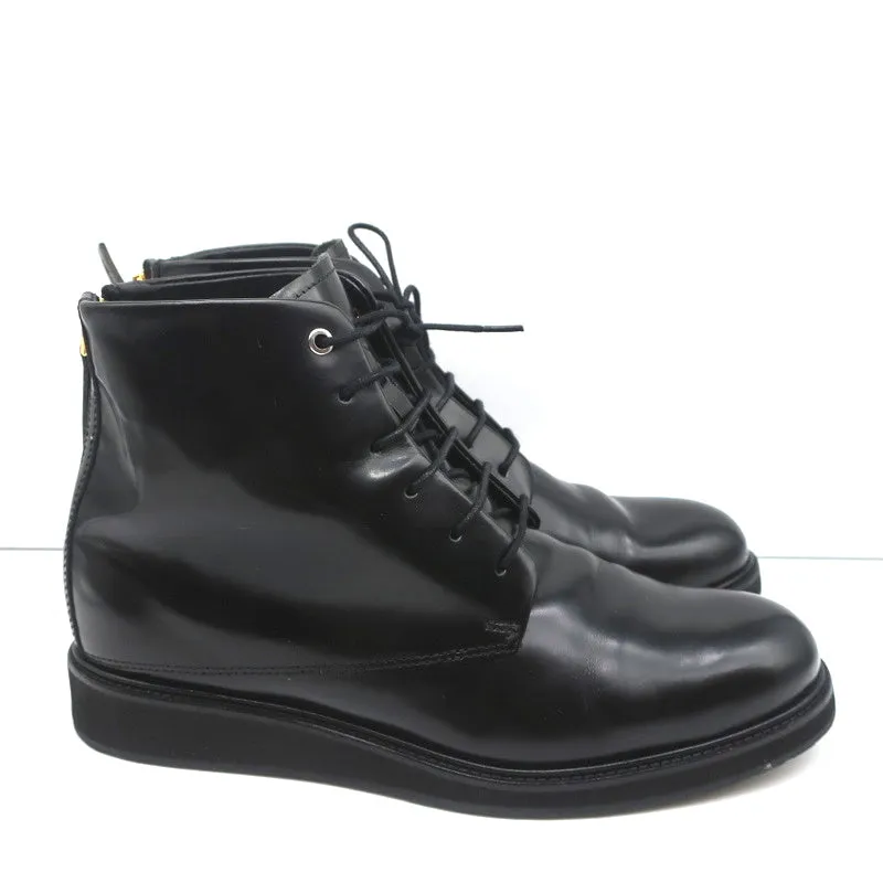 WANT Les Essentiels Bottes Derby Menara en Cuir Noir Taille 41 Bottes à Cheville à Semelle Compensée