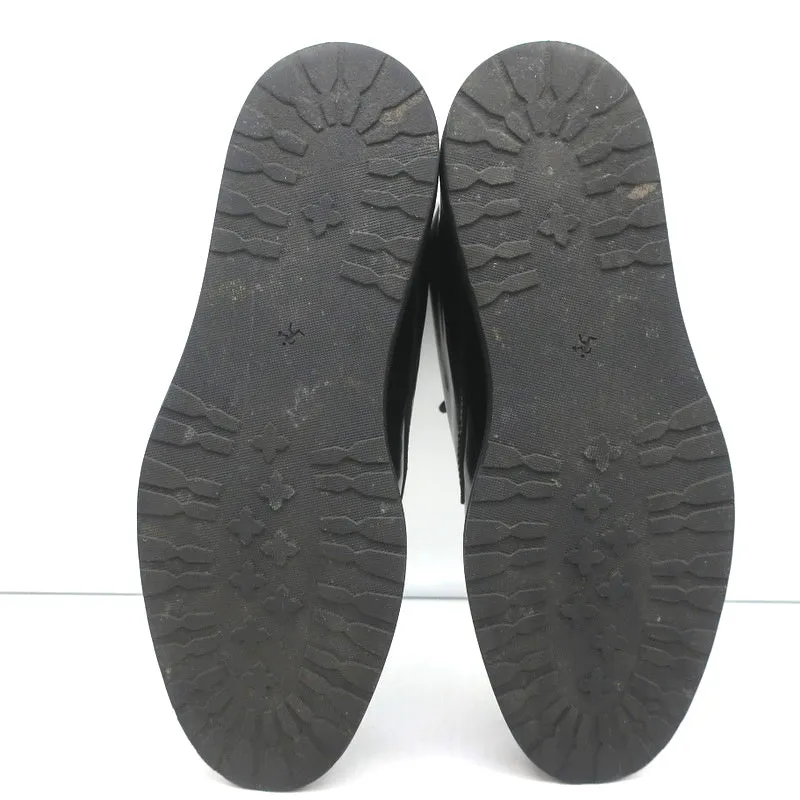 WANT Les Essentiels Bottes Derby Menara en Cuir Noir Taille 41 Bottes à Cheville à Semelle Compensée