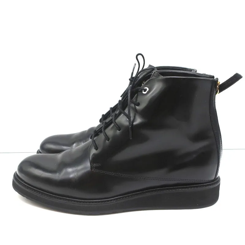 WANT Les Essentiels Bottes Derby Menara en Cuir Noir Taille 41 Bottes à Cheville à Semelle Compensée