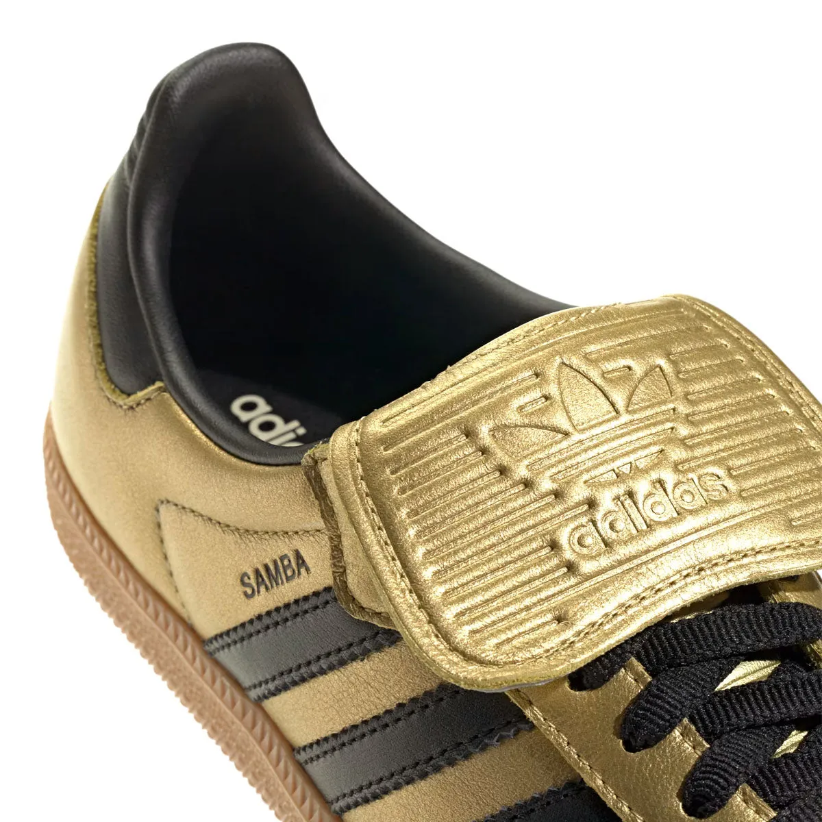 Wmns Samba Long Tongue 'Or Métallisé Noir Gomme'