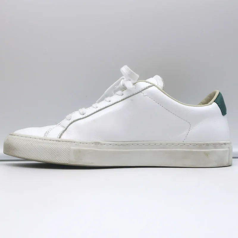 Baskets basses rétro Woman par Common Projects en cuir blanc et vert taille 37