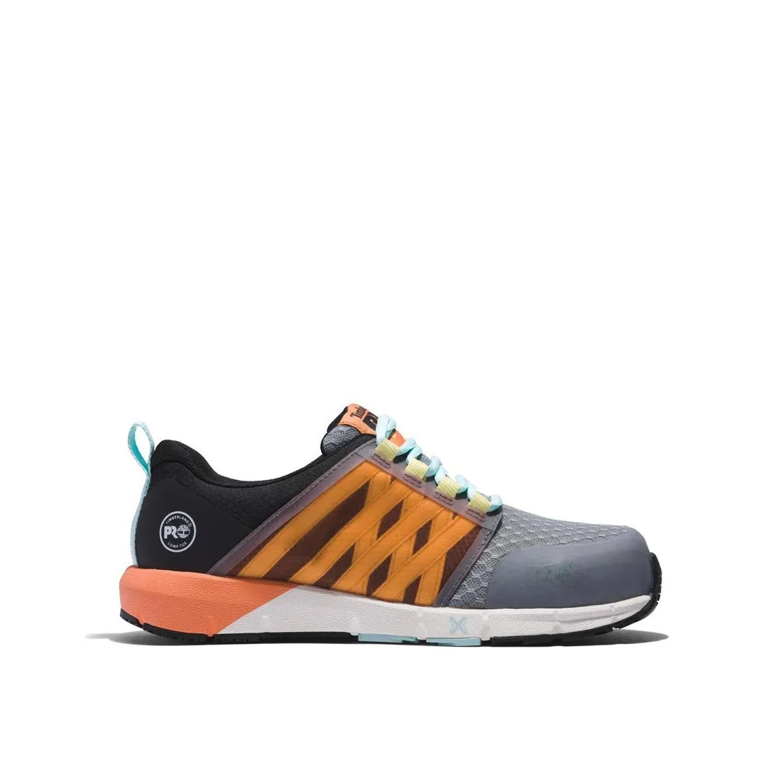 Chaussure de travail à embout composite Radius pour femme Gris/Orange
