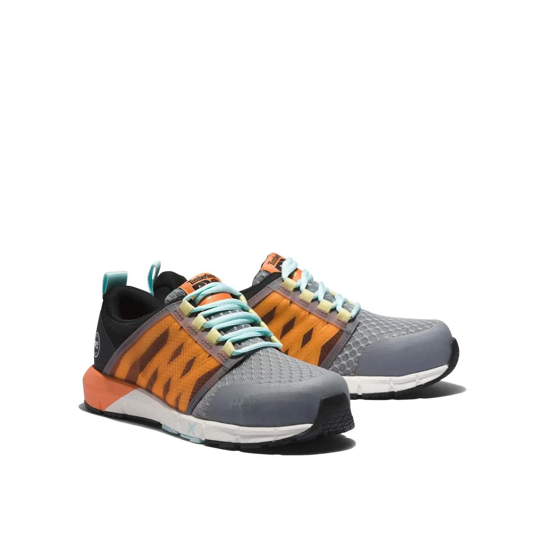 Chaussure de travail à embout composite Radius pour femme Gris/Orange