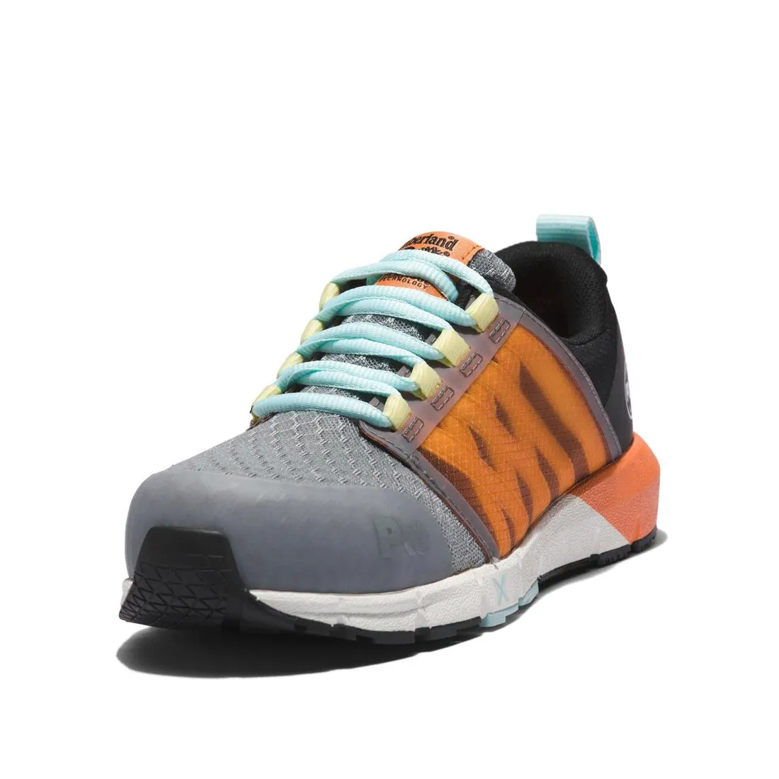 Chaussure de travail à embout composite Radius pour femme Gris/Orange