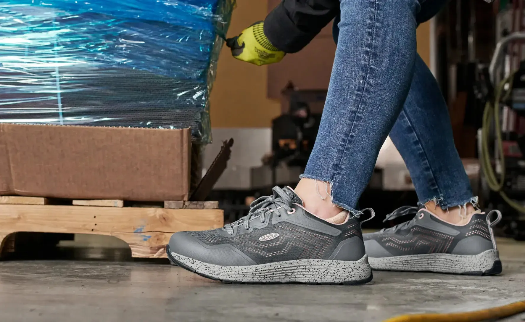 Sparta 2 Femme à Embout Aluminium Gris Pêche Fouetté Keen