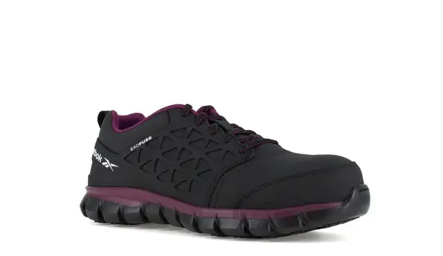 Chaussure de travail sportive à embout composite Sublite pour femmes Noir/Prune