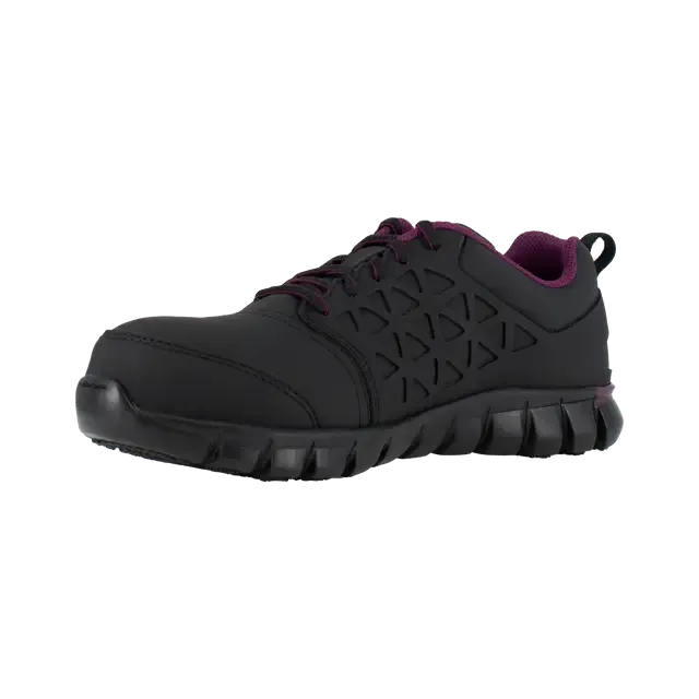 Chaussure de travail sportive à embout composite Sublite pour femmes Noir/Prune