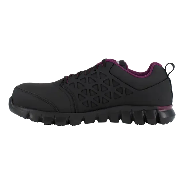 Chaussure de travail sportive à embout composite Sublite pour femmes Noir/Prune