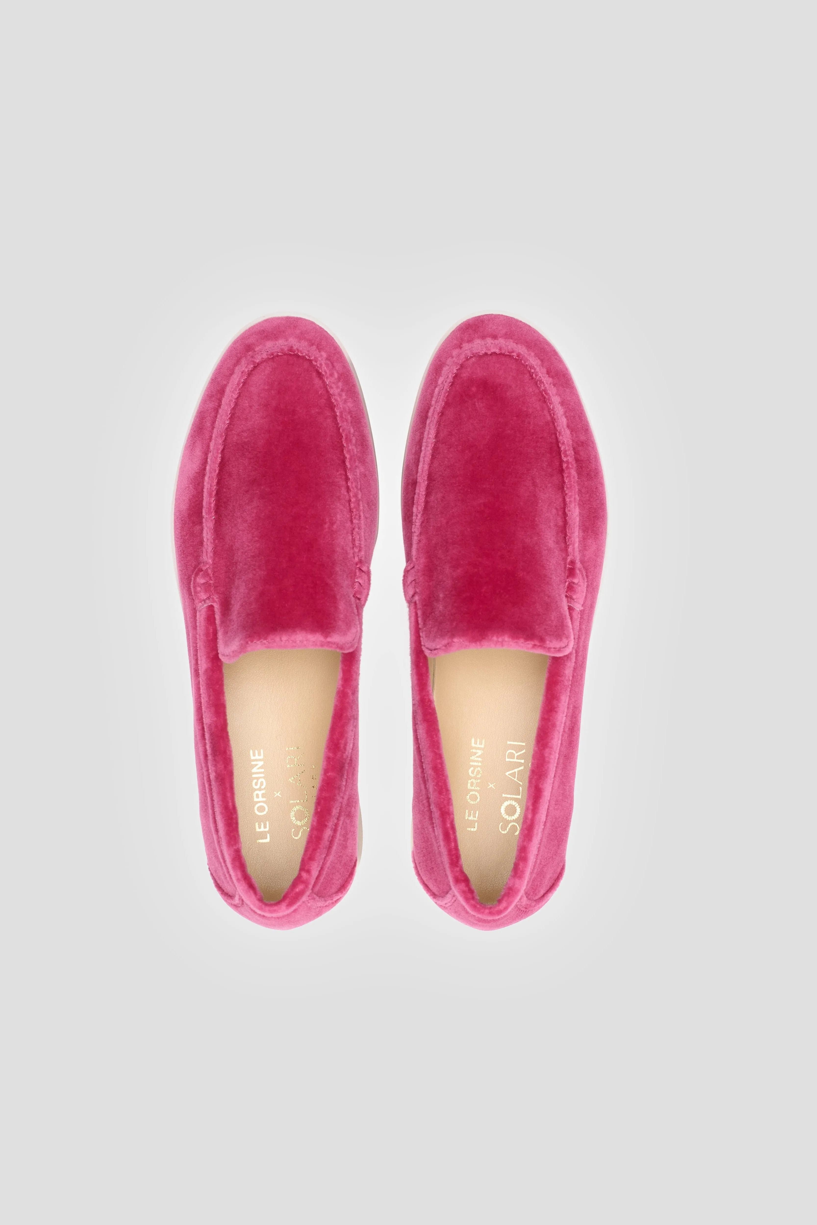 Mocassins en Velours Végétalien pour Femme | Rose