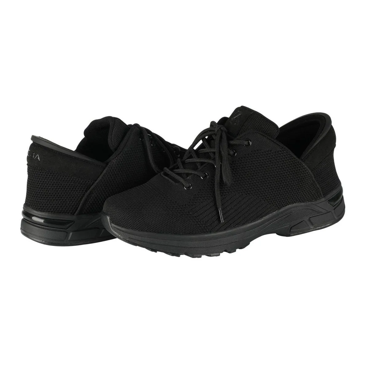 Zeba Chaussures Hommes à Enfiler en Tissu Noir Profond