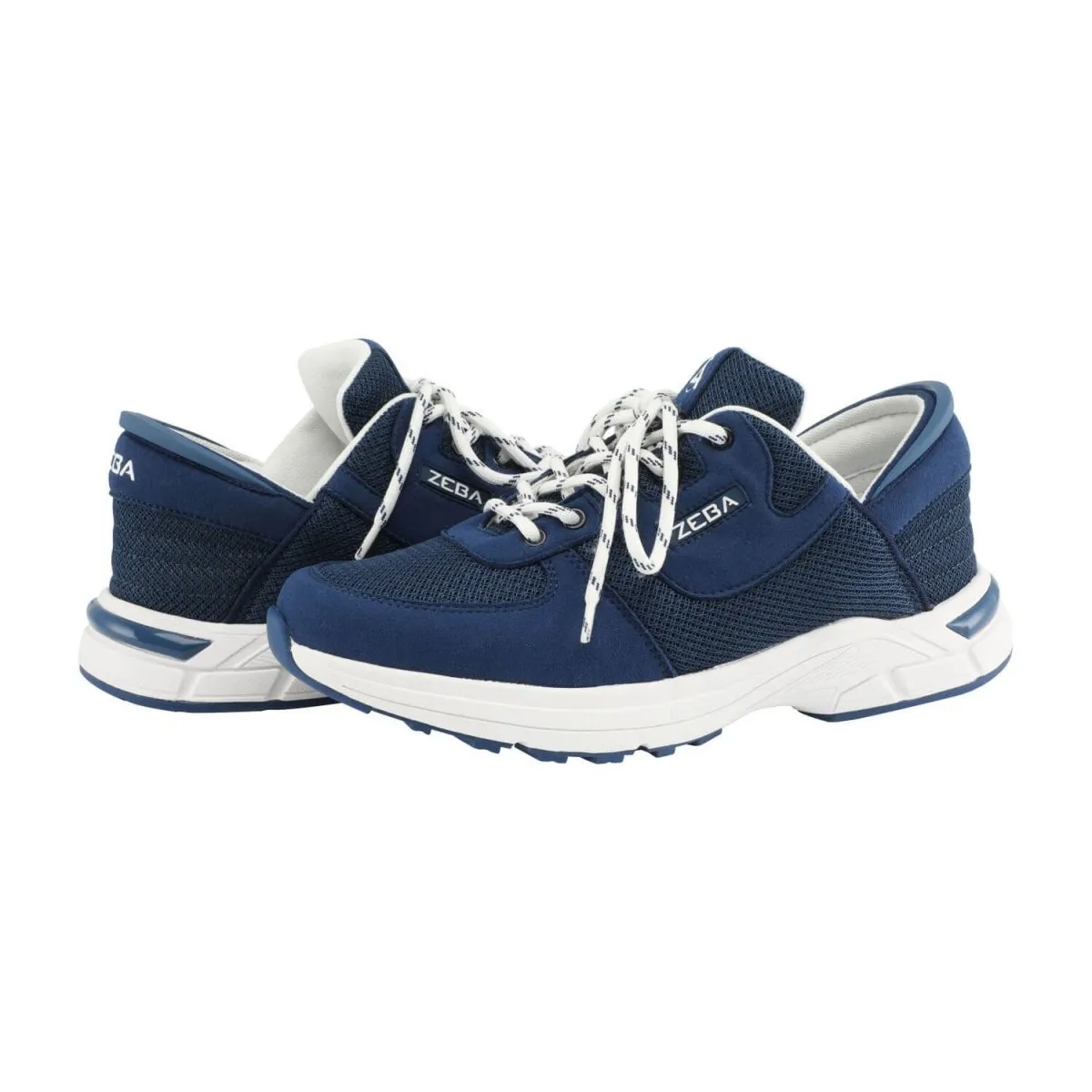 Zeba Hommes Royal Navy/Blanc Slip On