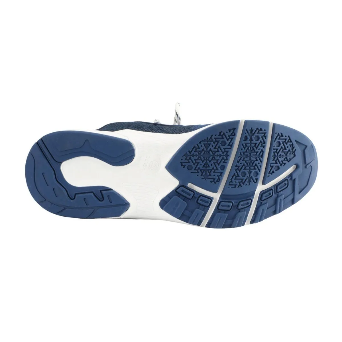 Zeba Hommes Royal Navy/Blanc Slip On