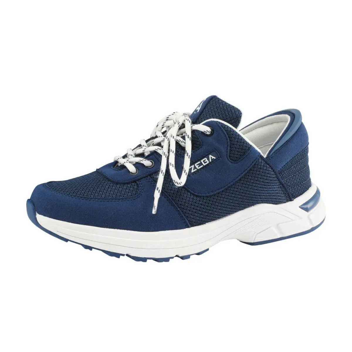 Zeba Hommes Royal Navy/Blanc Slip On