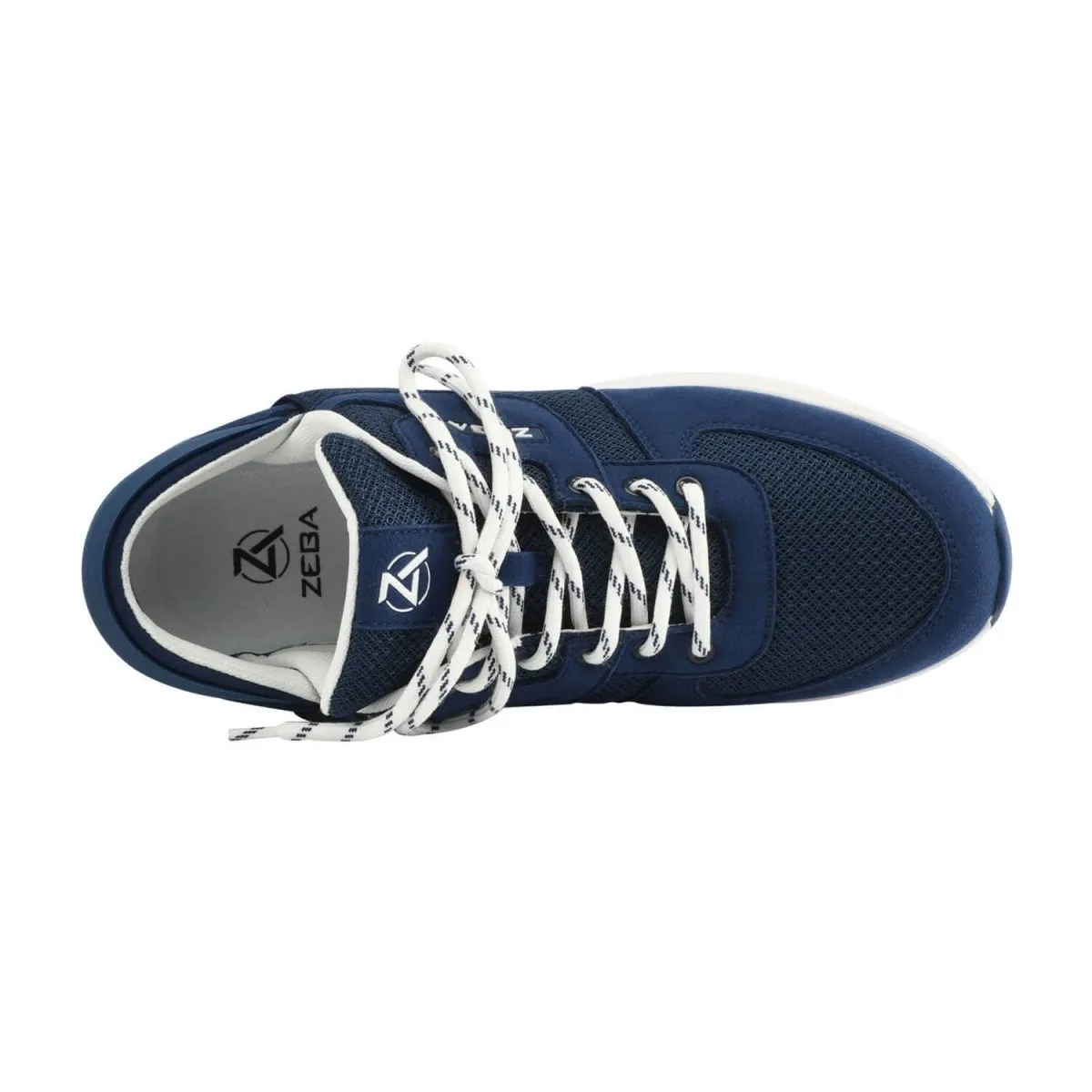Zeba Hommes Royal Navy/Blanc Slip On