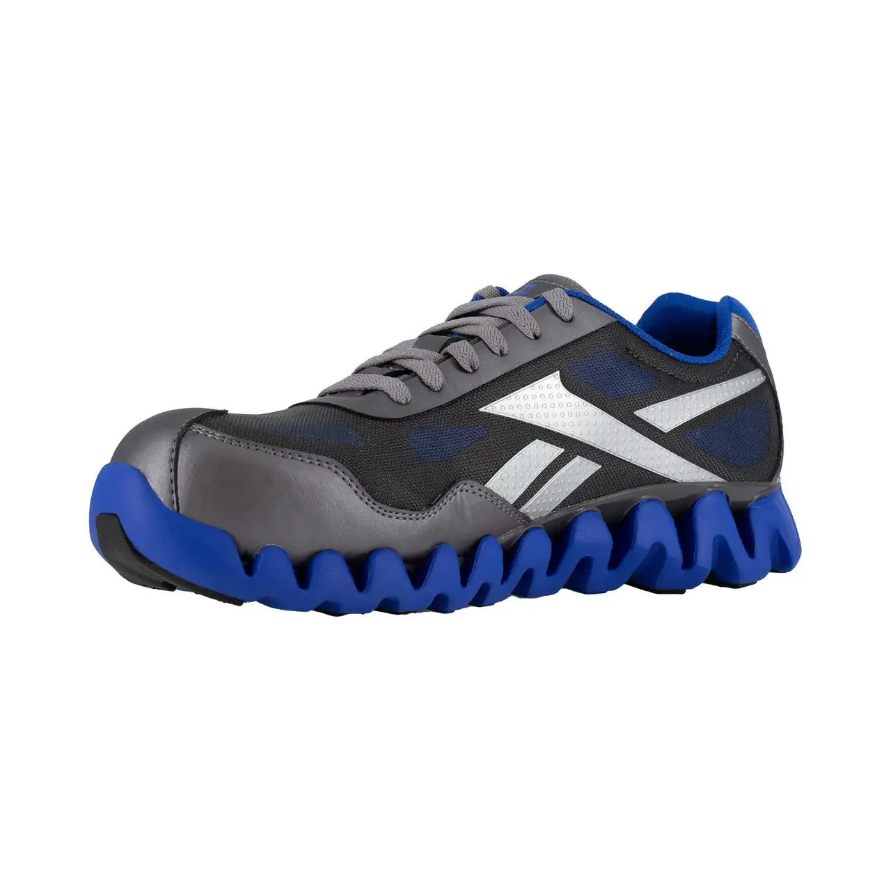 Chaussure de travail sportive Zig Pulse à embout composite bleu/gris